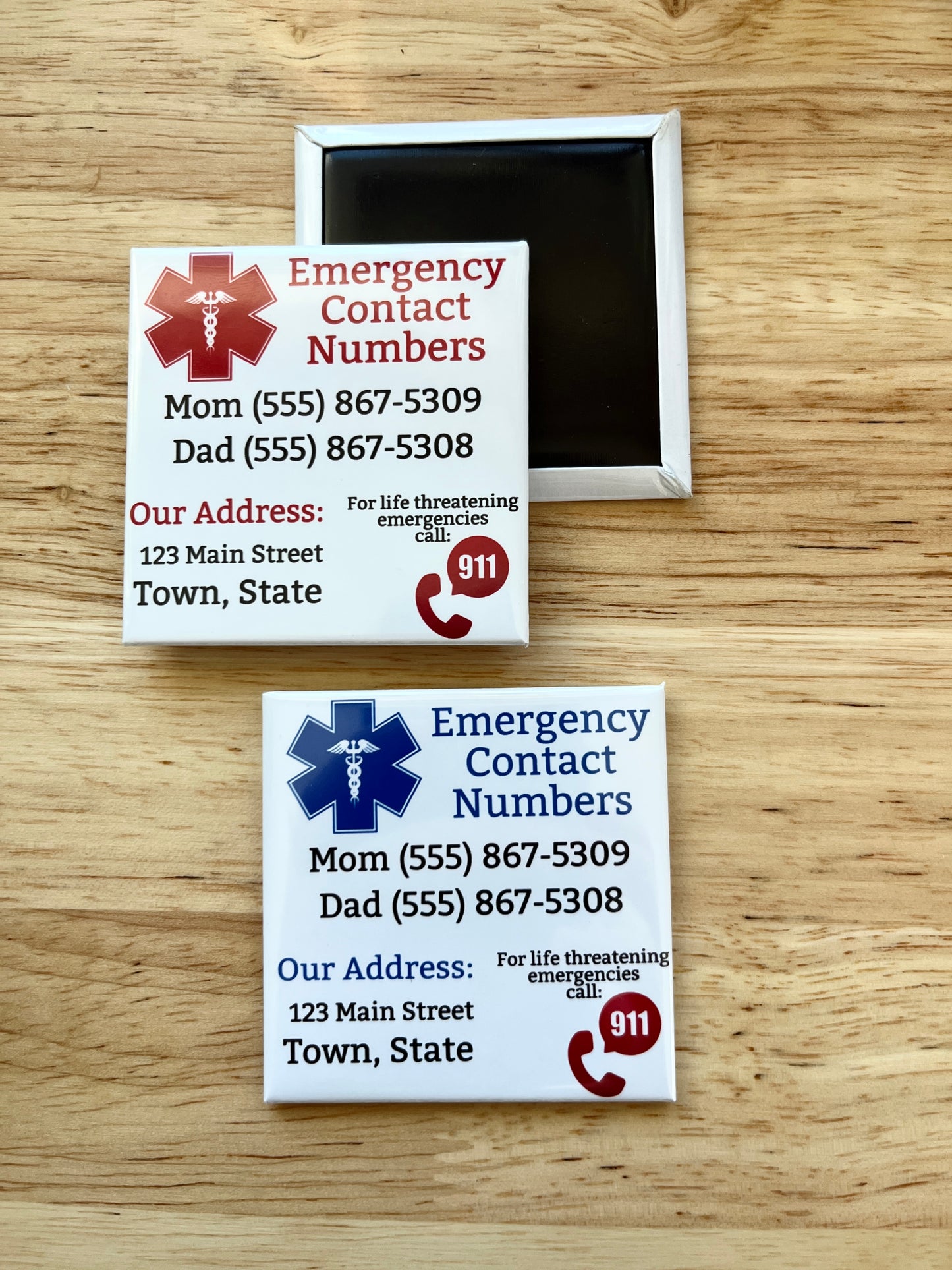 Customized Home Emergency Magnet