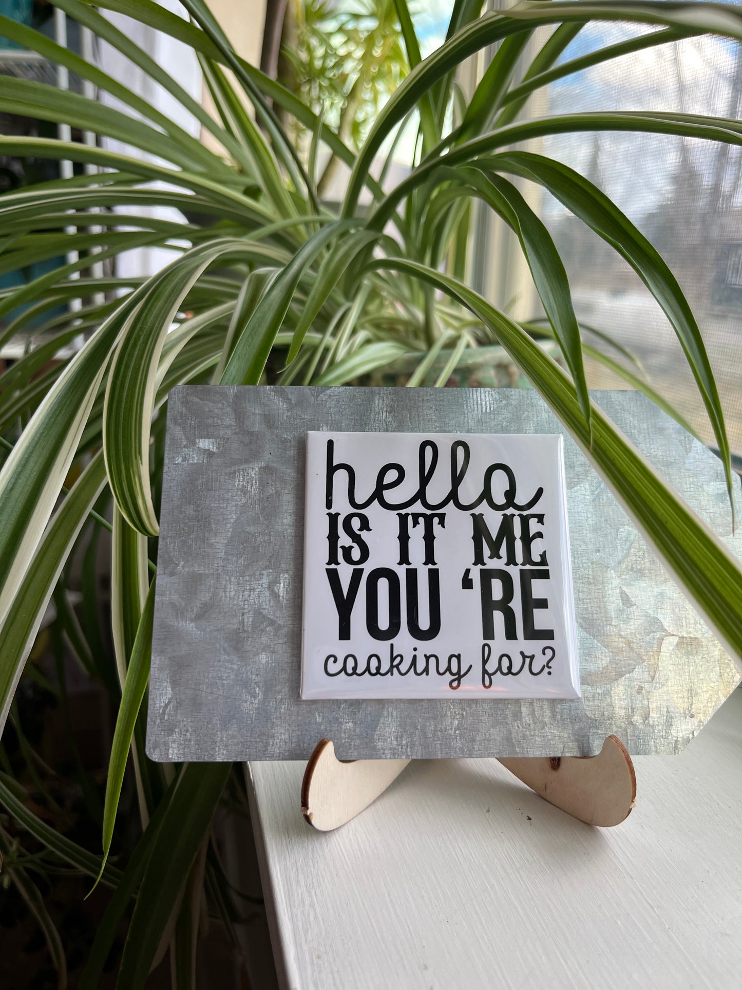 Hello Is It Me Your Cooking For 2.5" Square Magnet