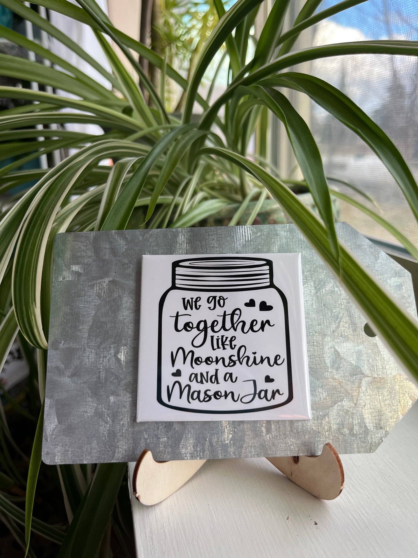 We Go Together 2.5" Square Magnet