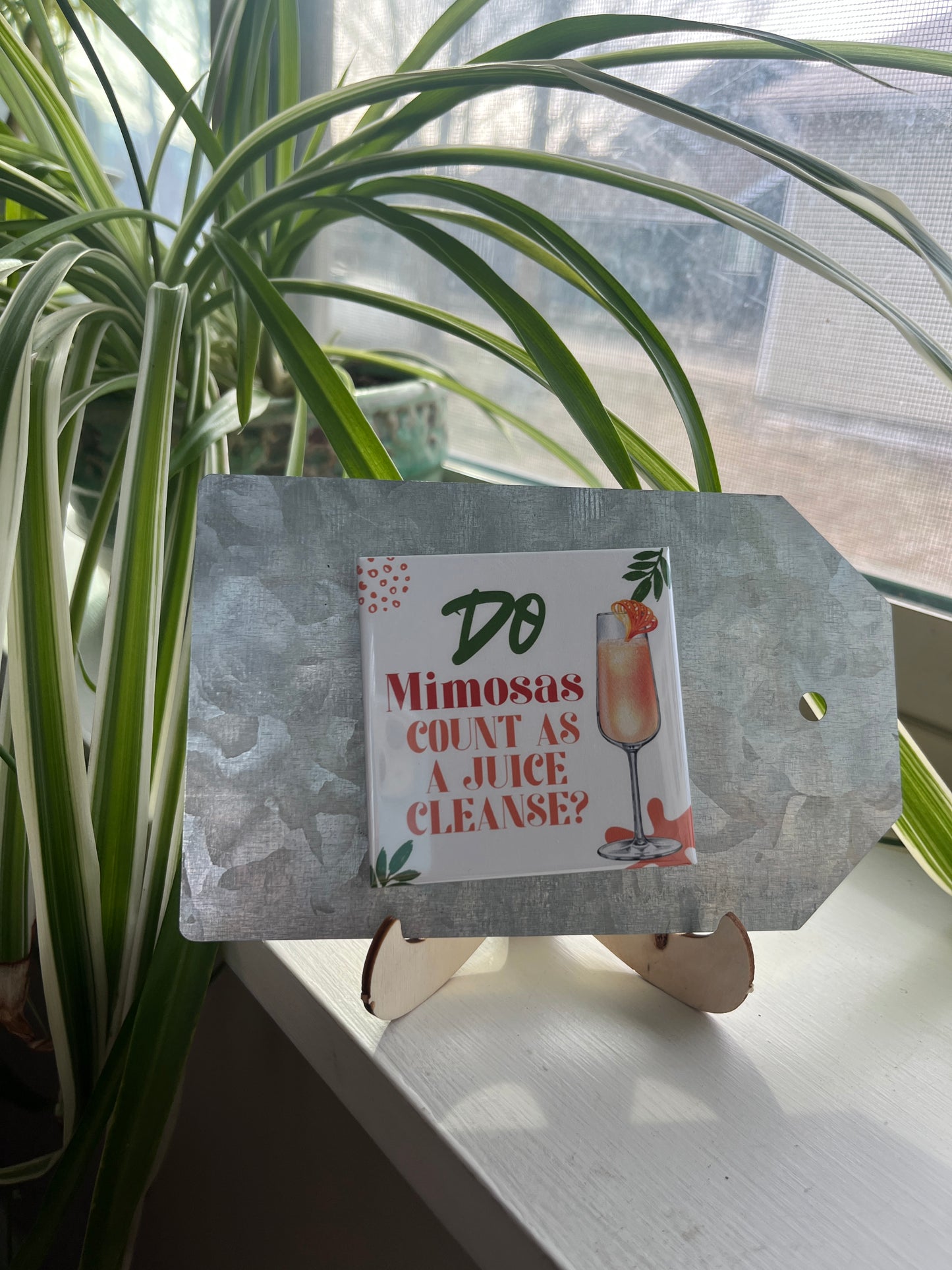 Do Mimosas Count As A Juice Cleanse 2.5" Square Magnet