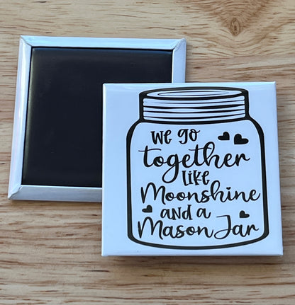 We Go Together 2.5" Square Magnet