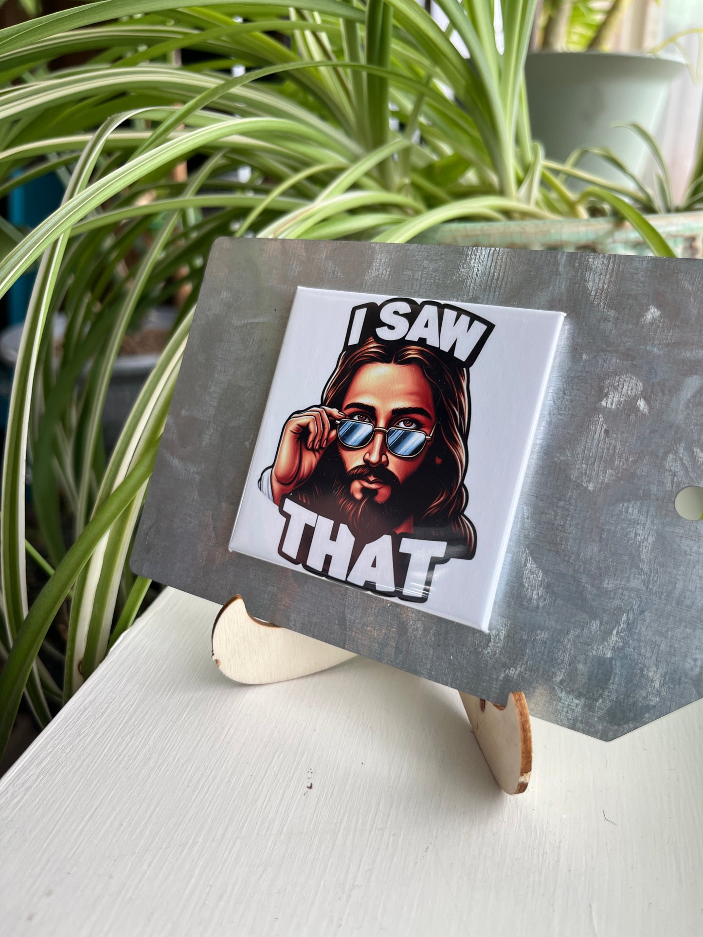 I Saw That 2.5" Square Magnet