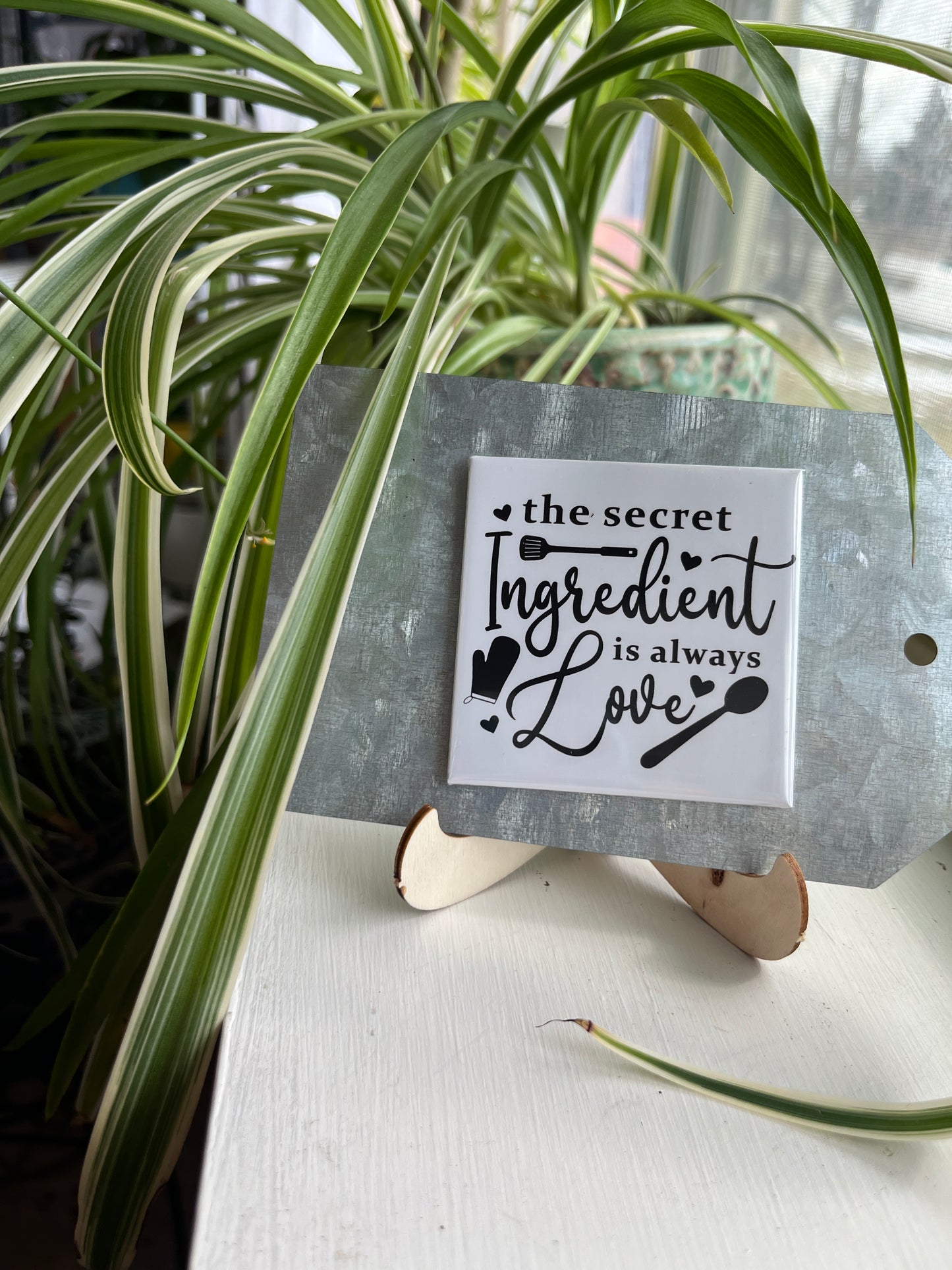 The Secret Ingredient Is Always Love 2.5” Square Magnet