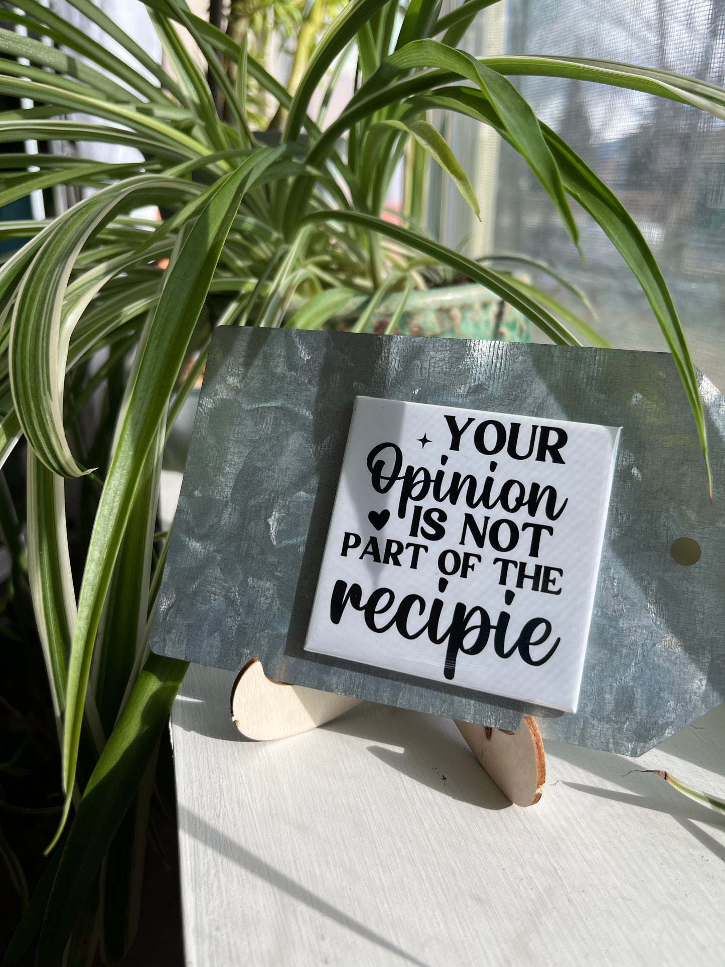 Your Opinion Is Not Part Of The Recipe 2.5" Square Magnet