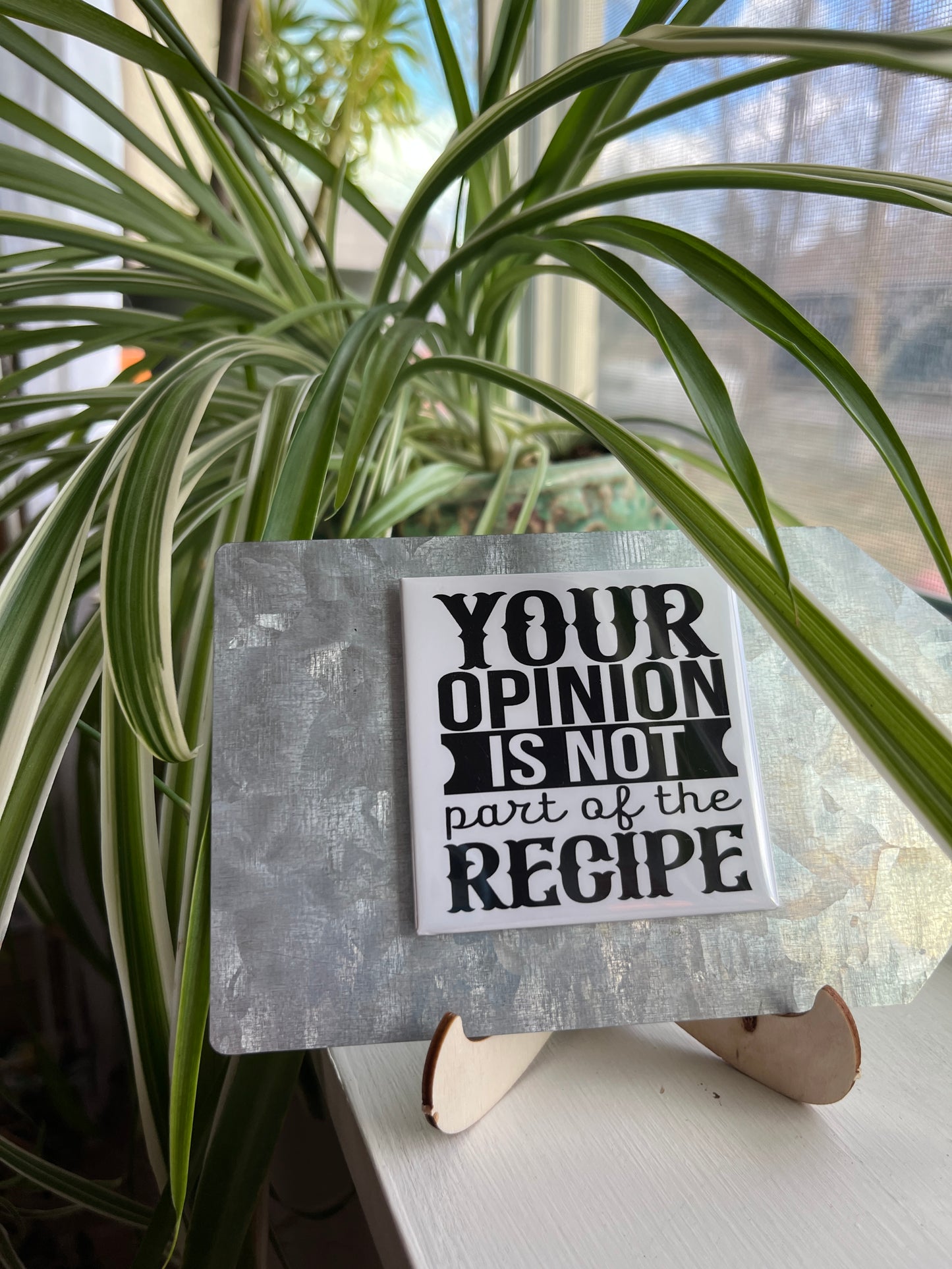 Your Opinion Is Not Part Of The Recipe 2.5" Square Magnet