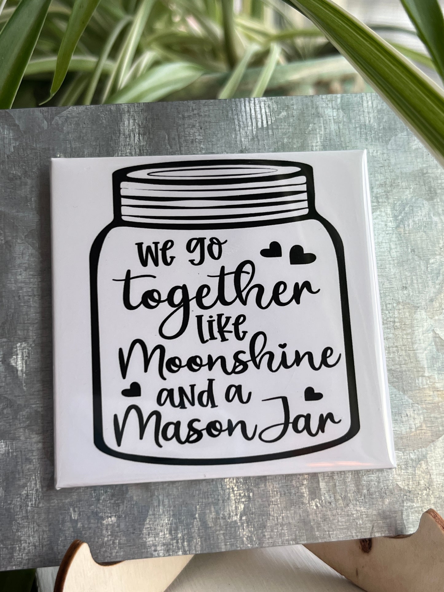 We Go Together 2.5" Square Magnet