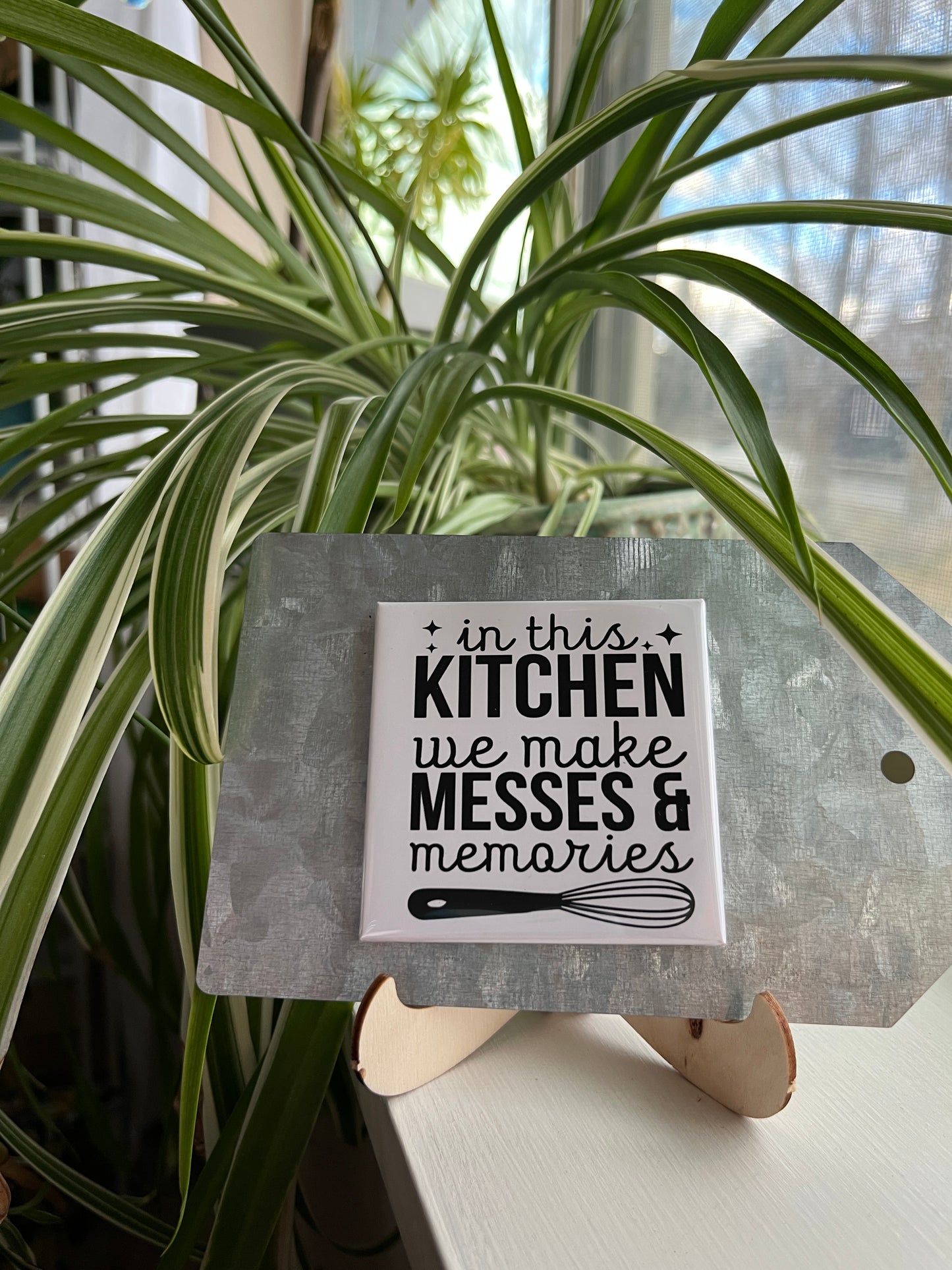 In This Kitchen We Make Messes 2.5" Square Magnet