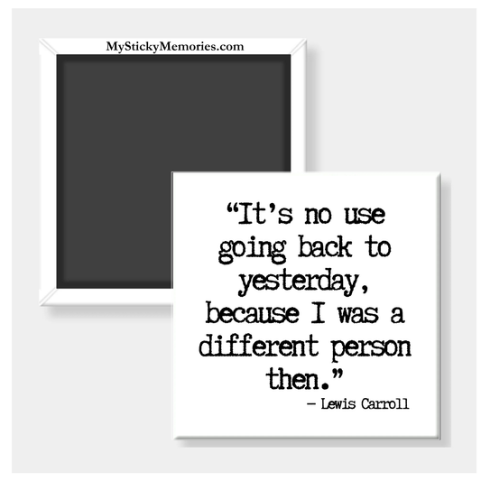 It's No Use Going Back 2.5" Square Magnet