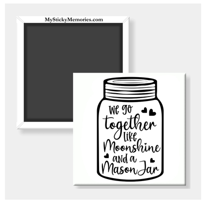 We Go Together 2.5" Square Magnet